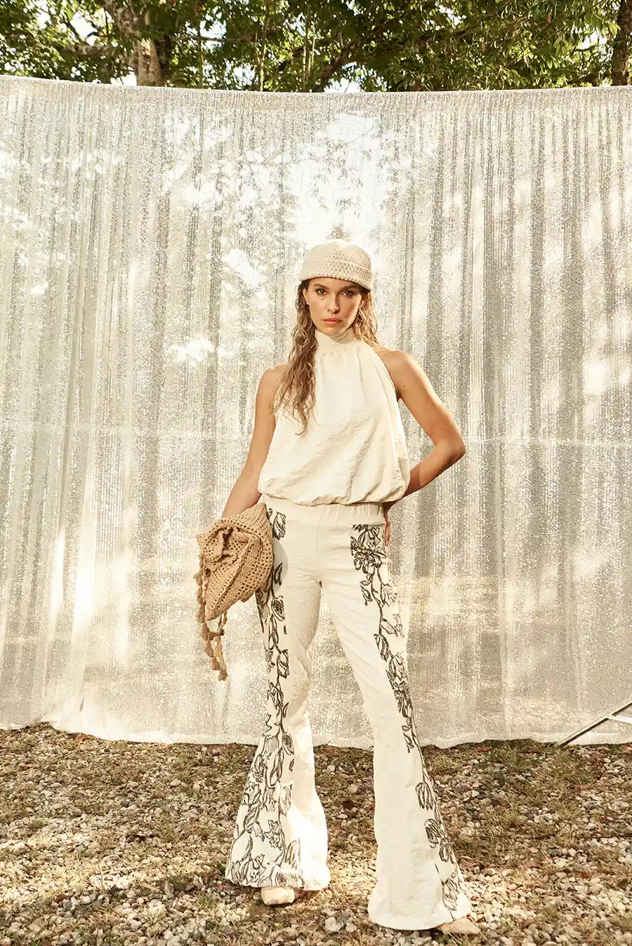 Le Soleil Pant in Wild Ivory Itana