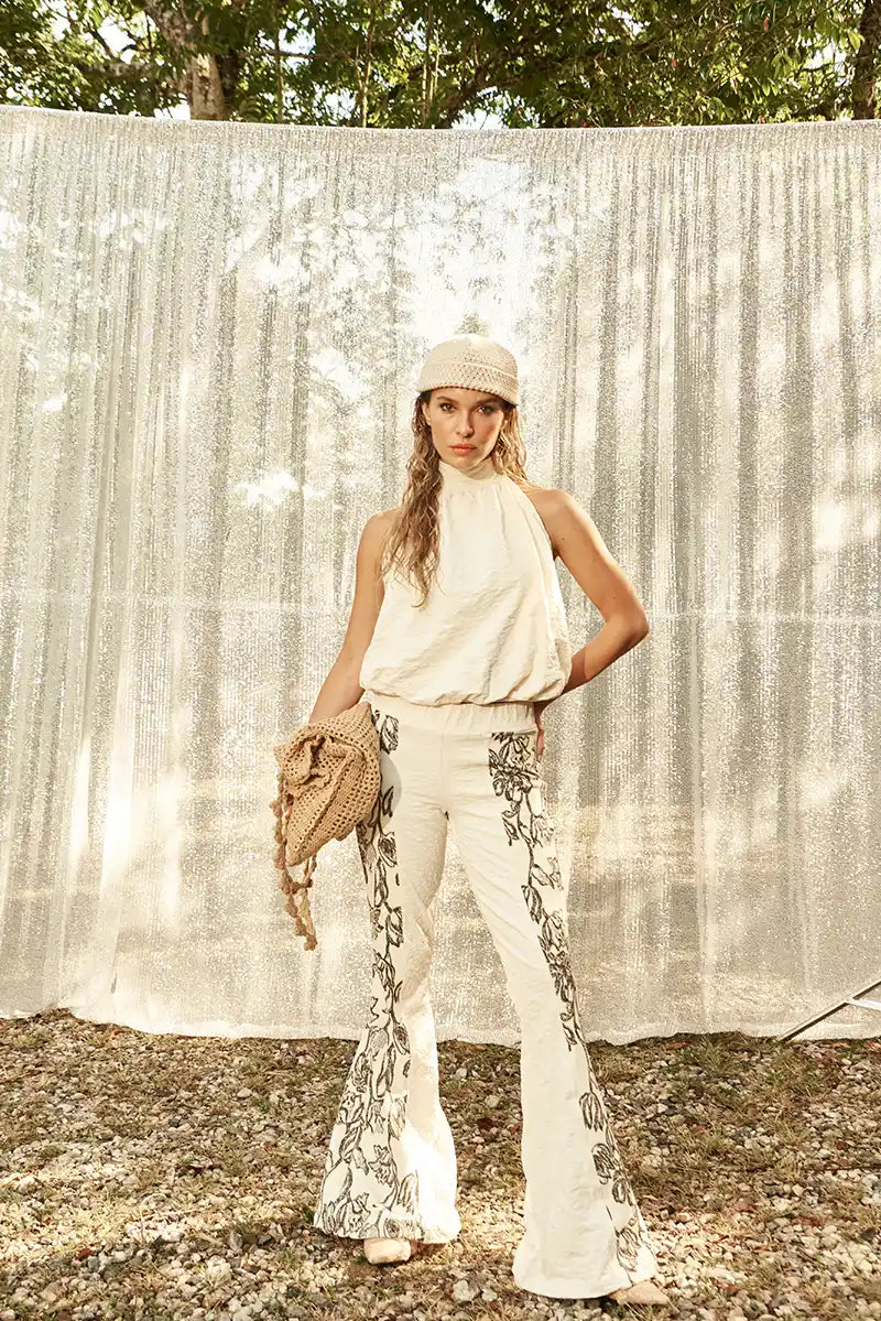 Le Soleil Top In Wild Ivory Itana
