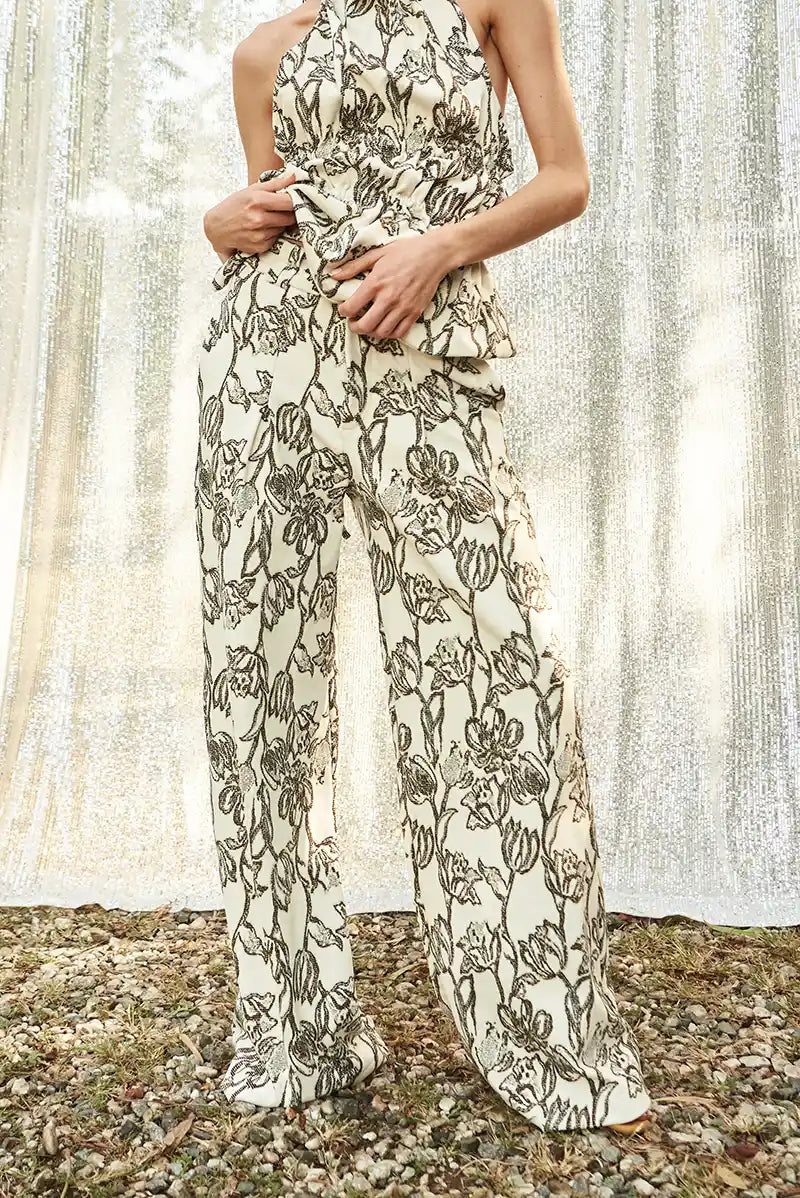Moonlight Dancing Pant In Wild Ivory Itana