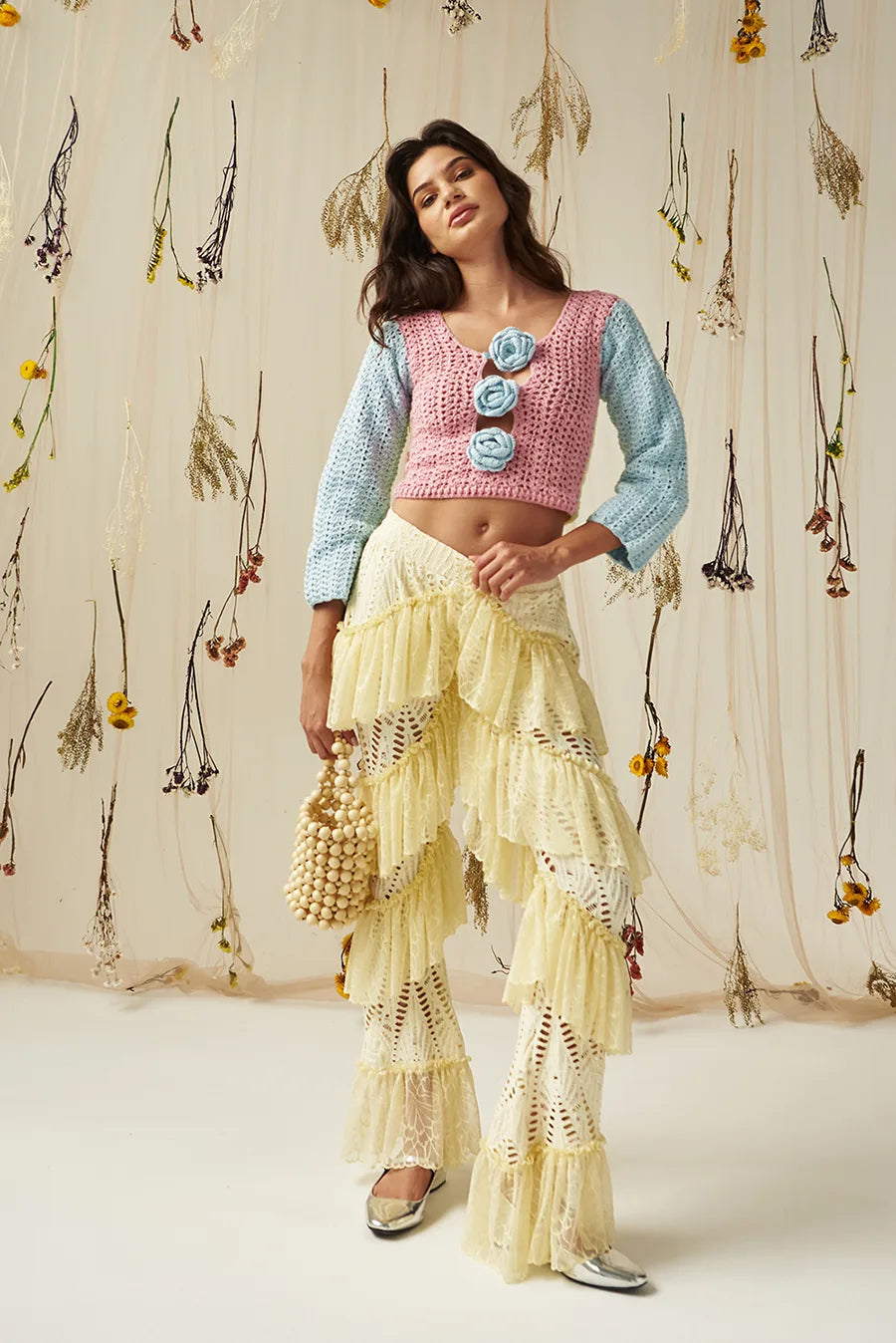 A Life In Roses top in light pastels front view