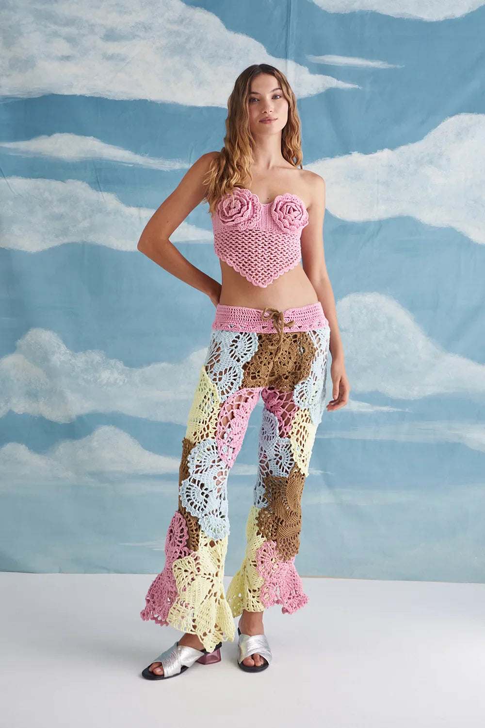 Flower affair top in rose