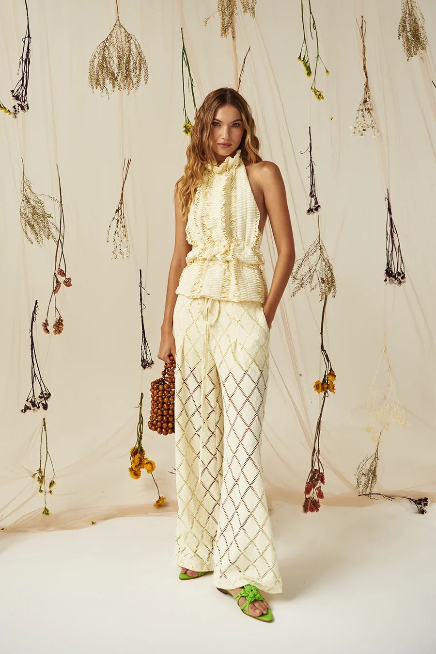 Moonlight Dancing Pants In Butter front view